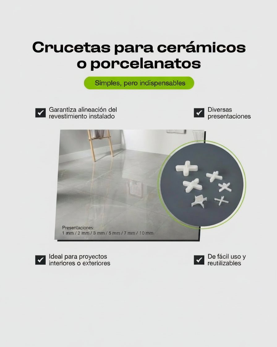 Crucetas y niveladores NEFUSAC