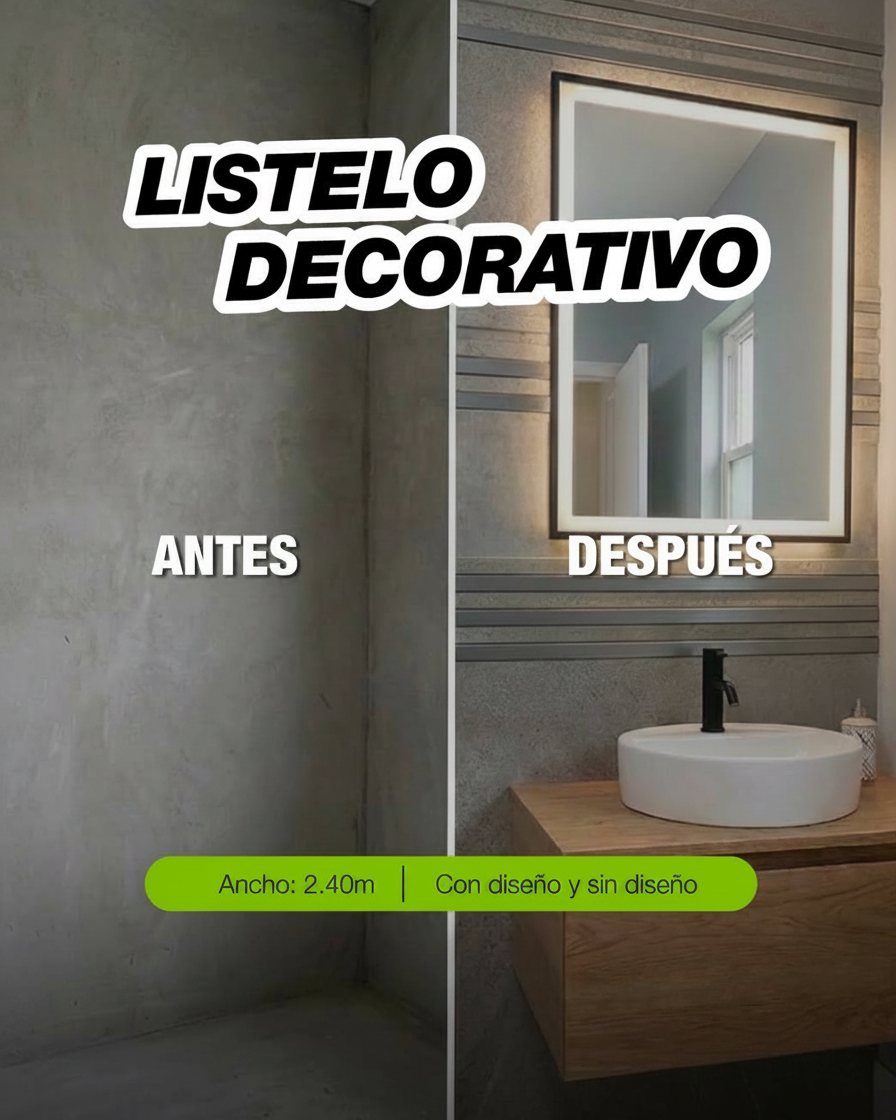 Listelos para pared NEFUSAC