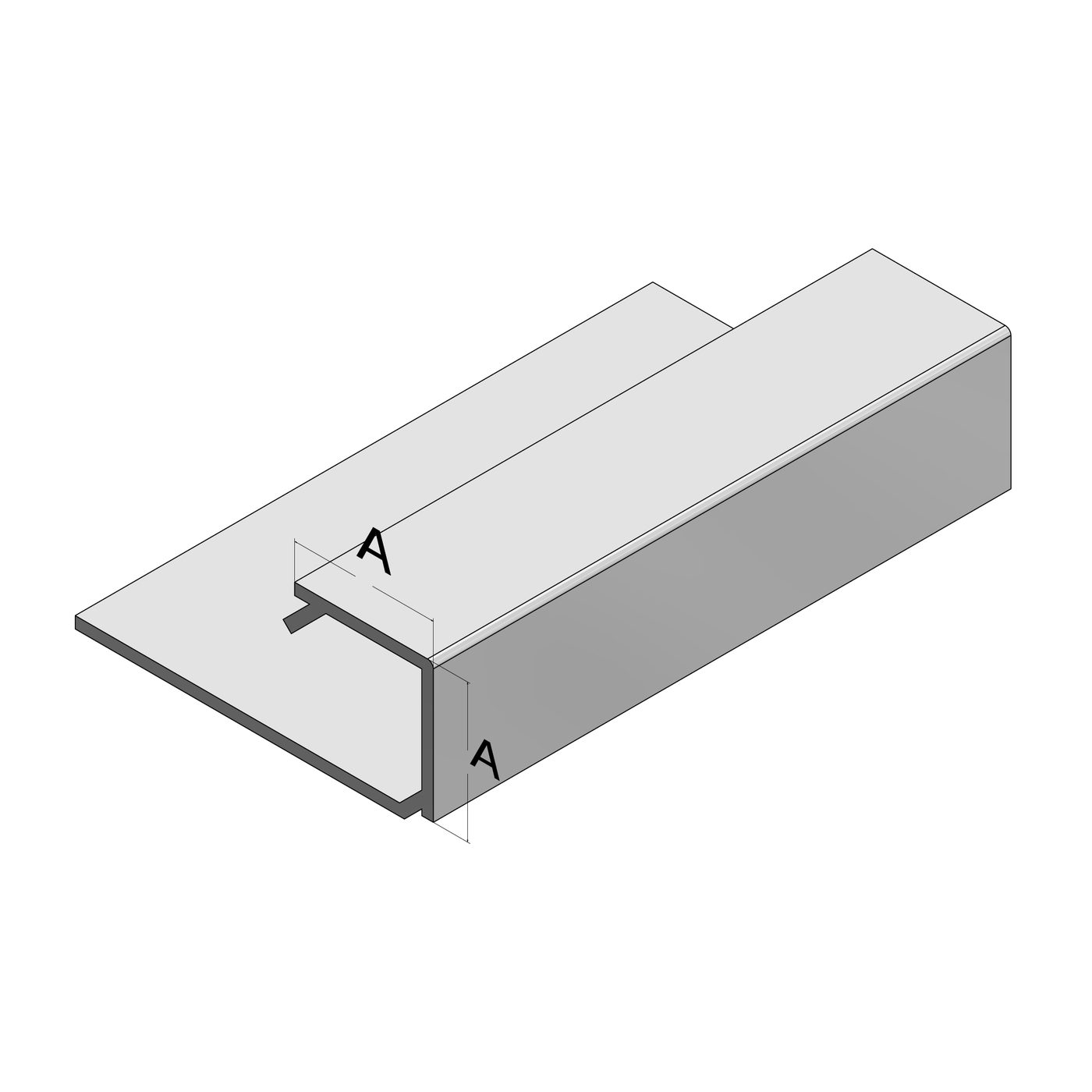 Perfil de aluminio cuadrado — imagen 2